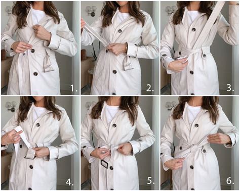 how to tie a trench coat